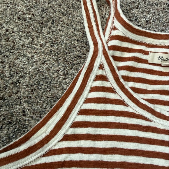 Madewell Striped Tank Top size large. Basic summer tank. - Picture 3 of 10